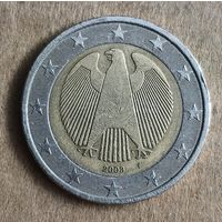 Германия  2 евро 2003 г., отметка мд "F" - Штутгарт, KM# 213
