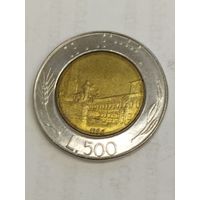 Италия 500 лир 1992