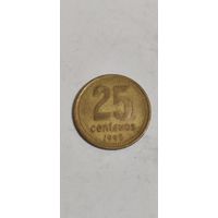 Аргентина 25 сентавос 1992