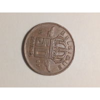 50 сантимов Бельгия 1967 год