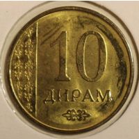 Таджикистан 10 дирам 2015 год