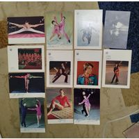 Фотокарточки, открытки олимпийские чемпионы СССР, многие с автографами