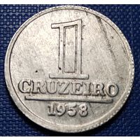 Бразилия 1 крузейро 1958 г.
