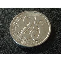 Венесуэла 25 сентимос 2007 г.
