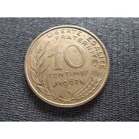 Франция, 10 сантимов 1967, KM# 929