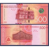 Никарагуа, 500 кордоба 2014 г., P-214 (серия A), UNC