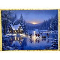 Открытка новогодняя. Чистая 10х15 см.