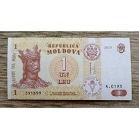 Werty71 Молдавия Молдова 1 лей 2010 UNC банкнота
