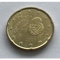 Испания 20 евроцентов 2020 - UNC!