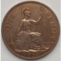 Великобритания 1 пенни 1939 г.