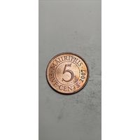 Маврикий 5 цент  2007