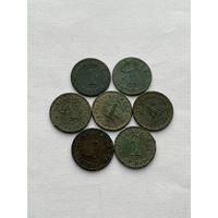 1 пфенинг - 7 шт