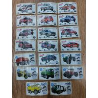 Вкладыши Turbo Rally и Explorer 20 шт.