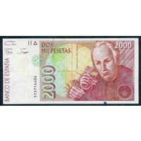 Испания 2000 песет 1992 год