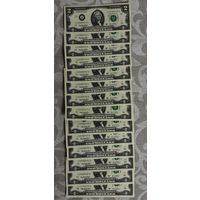 2 доллара (14 шт по порядку)