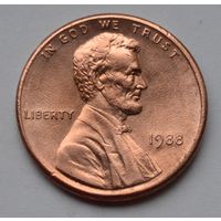 США, 1 цент  1988 г.