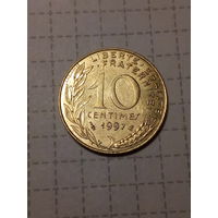 10 сантимов Франция 1997 год