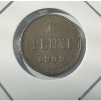 1 пенни 1909 г. С рубля.
