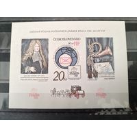 ЧССР 1986г.Почта 60 лет FIP.Блок 67 b.