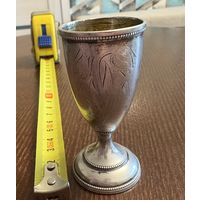 Серебряная рюмка . 875 проба . Вес 29.6 грамма