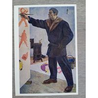 Дейнека. Маяковский в мастерской "Окно Роста"
