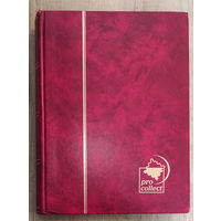Альбом (кляссер) А4 для марок бордовый 32 листа (64 станицы) б/у без марок -TG3P