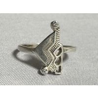 Кольцо серебряное 925 пробы. 91