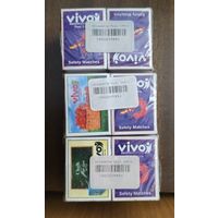 Спичечный коробок 48 х 35 х 13 мм., серия "VIVO", упаковка 10 шт.