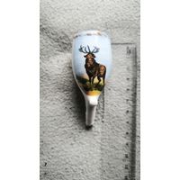 Антикварная фарфоровая чашка трубки."Олень в горах". Германия.19в Охотничья серия "Егерьская"