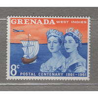 Гренада 1961** 100 лет маркам колонии, Королева Британии Виктория и Елизавета II