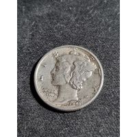 США 10 центов (1 дайм) 1943
