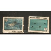 Коста-Рика-1993(Мих.1417-1418) , *   , Морская  Фауна , Дельфины (полная серия)