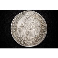 Талер 1623 г. Зальцбург, Парис фон Лодрон. С подвеса, кабинетная патина!