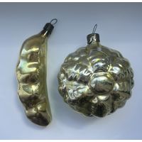 Елочная игрушка Горох медальон СССР цена за все К.17
