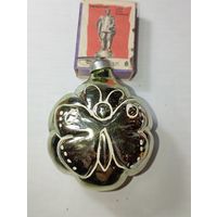 Игрушка на ёлку ,  Бабочка , винтаж , стекло , СССР . С 2 рублей