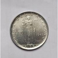 100 лир 1962 Ватикан