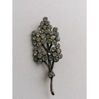 Брошь, серебро 875 пр, нужен ремонт, торги с Рубля