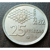 Испания 25 песет, 1980   80 внутри звезды    ( 1-11-2 )