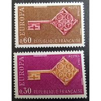 Франция. 1968г. Mi1621-22**. Еврпасепт.