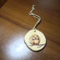 Елочная игрушка руной работы