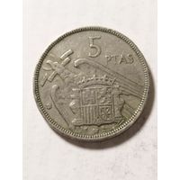 Испания 5 песет 1957(65)