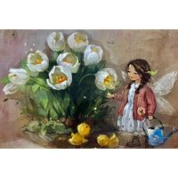 Посткроссинг. Открытка подписана с маркой.