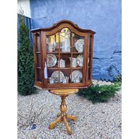 Винтажная Настенная Подвесная Витринка, ДУБ, Holland, ХХ век.