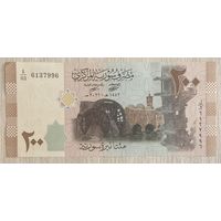 Банкнота Сирия 200 фунтов 2021 год. НЕ БЫЛА В ОБОРОТЕ