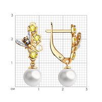 Золотой комплект пчелка 585 пробы ( сережки,кольцо,колье с подвеской)