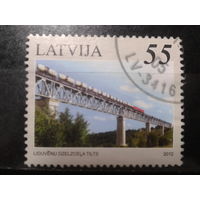 Латвия, 2012. Железнодорожный мост, марка из блока