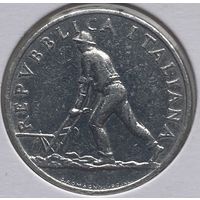 Италия 2 лиры 1948 г. В холдере