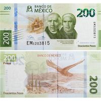 Мексика 200 песо 2022 год UNC