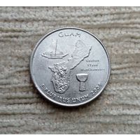 Werty71 США 25 центов 1 квотер 2009 Гуам Корабль
