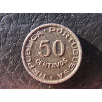 Ангола. 50 центавос. 1958. С 20 копеек. Распродажа коллекции. Смотрите другие лоты.